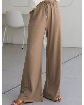 Loose Plain Casual Pants